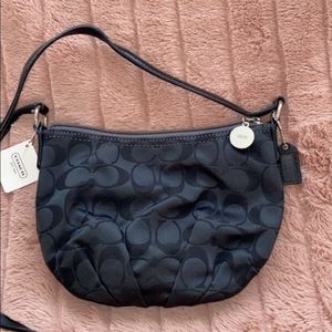 Black petite coach bag